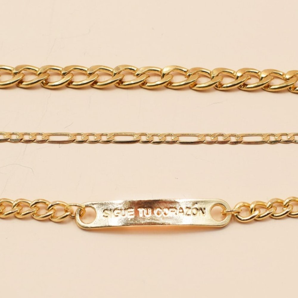 Bracelet Chain Set 3 pcs. Ladies Jewelry Gold New! - Picture 3 of 4